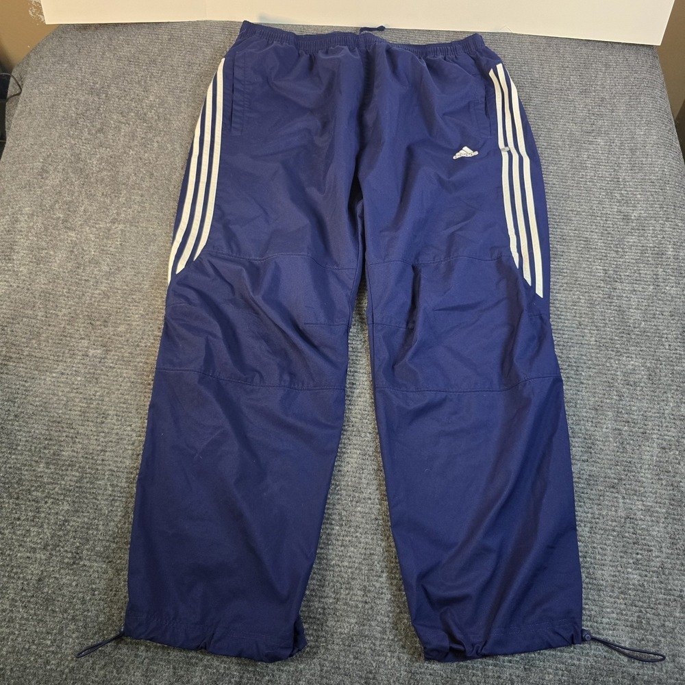 Vintage Adidas Windbreaker Pants 2XL blue 2001